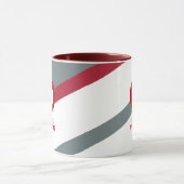 modern gestript monogram mok (Midden)