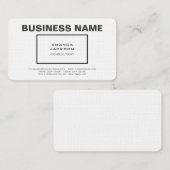 Modern gewoon trendy hedendaags minimalistisch ont visitekaartje (Voorkant / Achterkant)