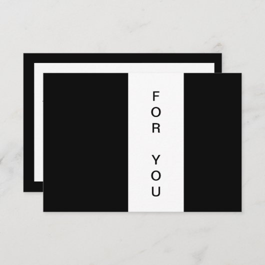 Modern Gift Certificate Flat Card (Voorkant / Achterkant)