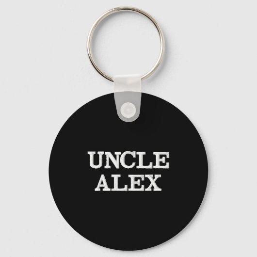Modern Gift For Uncle Pregnancy Announcement Cool Sleutelhanger (Voorkant)