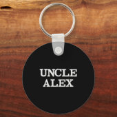 Modern Gift For Uncle Pregnancy Announcement Cool Sleutelhanger (Voorkant)