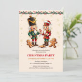 Modern Gingerbread Notenkraker kerstfeest Kaart (Staand voorkant)