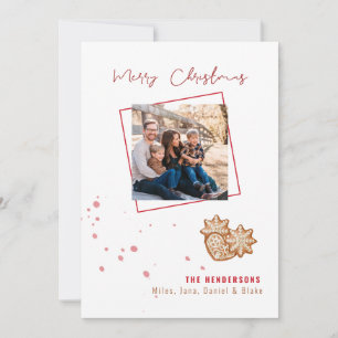 Modern Gingerbrood Familie FotoKerstmis