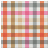 Modern Gingham Herfst Pattern Stof (Swatch)