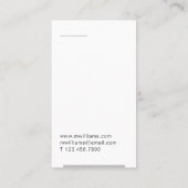 Modern Ginkgo Leaf Visitekaartje (Achterkant)