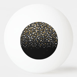 modern gipsig goud glitter confetti pingpongballen