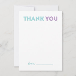 Modern Girl Baby Shower - Dankkaart Bedankkaart
