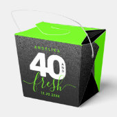 Modern Girly Bright Green 40 en Fresh Bedankdoosjes (Achterkant)