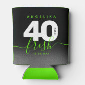 Modern Girly Bright Green 40 en Fresh Blikjeskoeler (Achterkant)