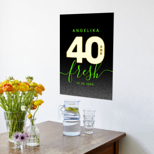 Modern Girly Bright Green 40 en Fresh Folie Afdrukken