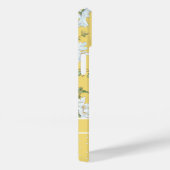 Modern Girly Chic Floral Dot Pattern Personalized Case-Mate iPhone Case (Achterkant / Rechts)