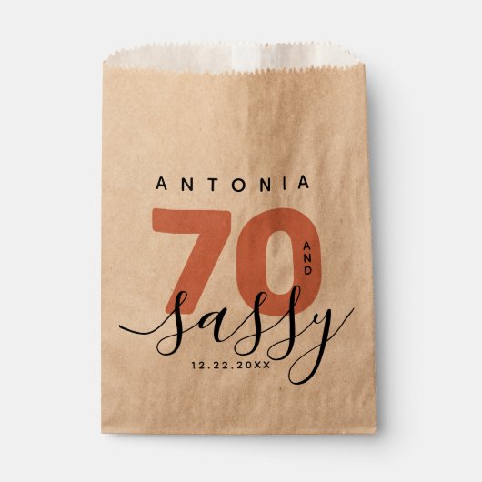 Modern Girly Copper 70 en Sassy Bedankzakje (Voorkant)