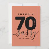 Modern Girly Copper 70 en Sassy Kaart (Achterkant)