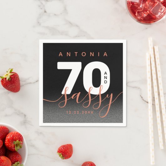 Modern Girly Copper 70 en Sassy Servet (Insitu)