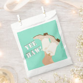 Modern Girly Cowgirl Boots Legs Stars Yeehaw Mint Bedankzakje (Geknipt)