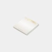 Modern Girly Faux Gold Confetti - Gepersonaliseerd Post-it® Notes (Schuin)