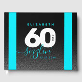 Modern Girly Ice Blue 60 en Sizzling Gastenboek (Voorkant)