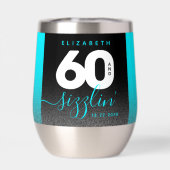 Modern Girly Ice Blue Glitter 60 en Sizzling (Achterkant)