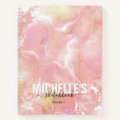 Modern Girly Iridescent Paars Elegant Sketchbook Notitieboek (Voorkant)