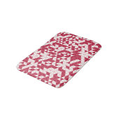 Modern Girly Magenta Roze Geometric Badmat (Gekanteld)