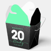 Modern Girly Mint Green 20 en Trendy Bedankdoosjes (Geopend)