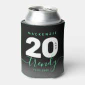 Modern Girly Mint Green 20 en Trendy Blikjeskoeler (Blikje Voorkant)