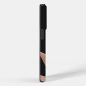 Modern Girly Roos Gold Black Geometric Case-Mate iPhone Case (Achterkant / Rechts)