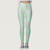 Modern Girly Schattig Cute, Violin Key Leggings (Voorkant)