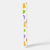 Modern Girly Vibrant Doodled Hearts Patroon Naam Case-Mate iPhone Case (Achterkant / Links)