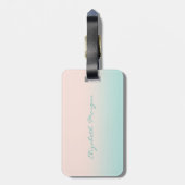 Modern Girly Whimsical Bagagelabel (Achterkant verticaal)