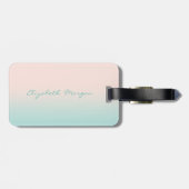 Modern Girly Whimsical Bagagelabel (Achterkant horizontaal)