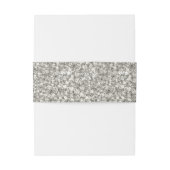 Modern Glam bruiloft uitnodiging buik band Uitnodigingen Wikkel (Achterkant Voorbeeld)