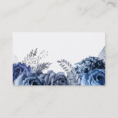 Modern Glam Chic Flowers Visitekaartje (Achterkant)