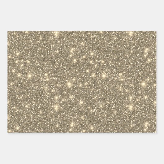 Modern Glam Lux Goud Rood Groen Sparkling Glitter Inpakpapier Vel (Voorkant 2)