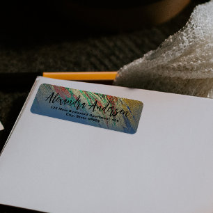 Modern Glam Luxe Abstracte glitter Etiket