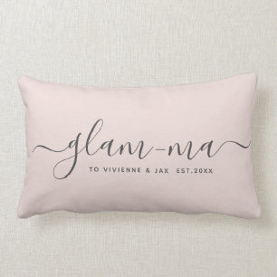 Modern Glam-ma Chic Script Fun Blush Pink Grandma Kussen