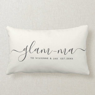 Modern Glam-ma Chic Script Fun minimalist Grandma Kussen