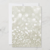 Modern Glamoureus Gouden Glitter Vrijgezellenfeest Kaart (Achterkant)