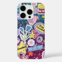 Modern glanzend blauw met paarse accenten