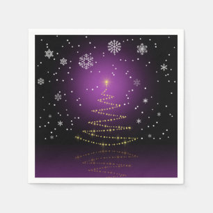 Modern Gleamy-kerstboom Servet