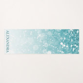 Modern Glitter Bokeh - Gepersonaliseerd Yogamat (Voorkant (horizontaal))