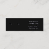 Modern Glitter Feather Jewelry Earring Display Mini Visitekaartje (Voorkant)