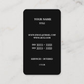 Modern Glitter Gold Visitekaartje (Achterkant)