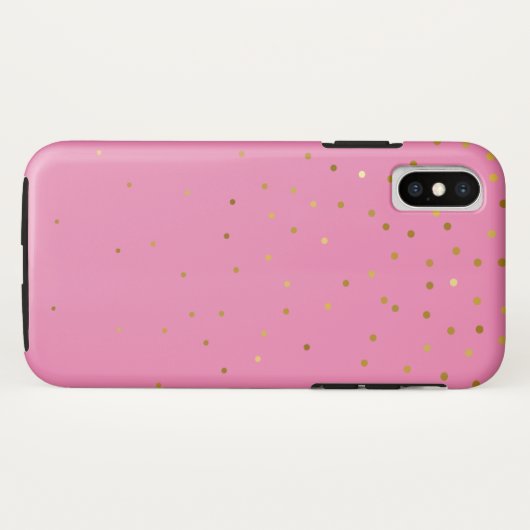 Modern Glitter Goud Roze Case-Mate iPhone Case (Achterkant (horizontaal))
