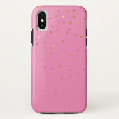 Modern Glitter Goud Roze Case-Mate iPhone Case (Achterkant)