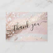 Modern, glitter kortingskaartje (Achterkant)