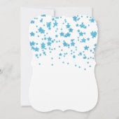 Modern Glitter Little Star Baby shower Invitation Kaart (Achterkant)