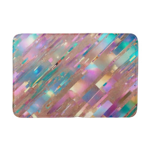 Modern Glitter Opal Holografisch Collectie Badmat