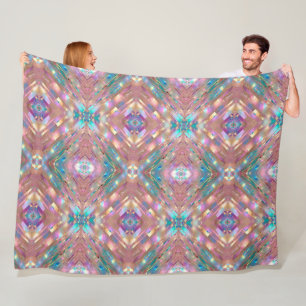Modern Glitter Opal Holografisch Collectie Fleece Deken