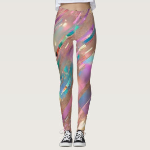 Modern Glitter Opal Holografisch Collectie Leggings